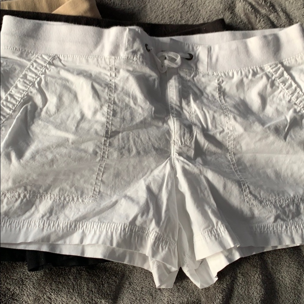 White cotton shorts